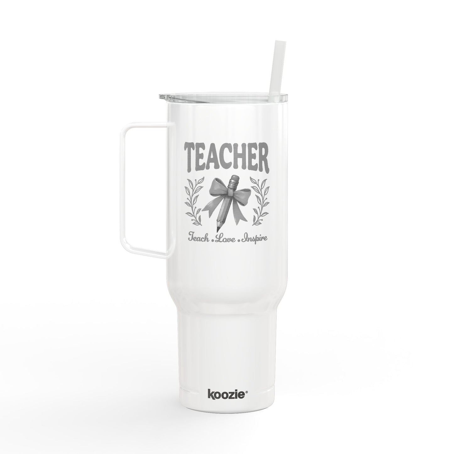 Engraved Teacher Insulated Tumbler, 40oz Travel Mug, Personalized Gift for Teachers, Student Appreciation, Custom Drinkware