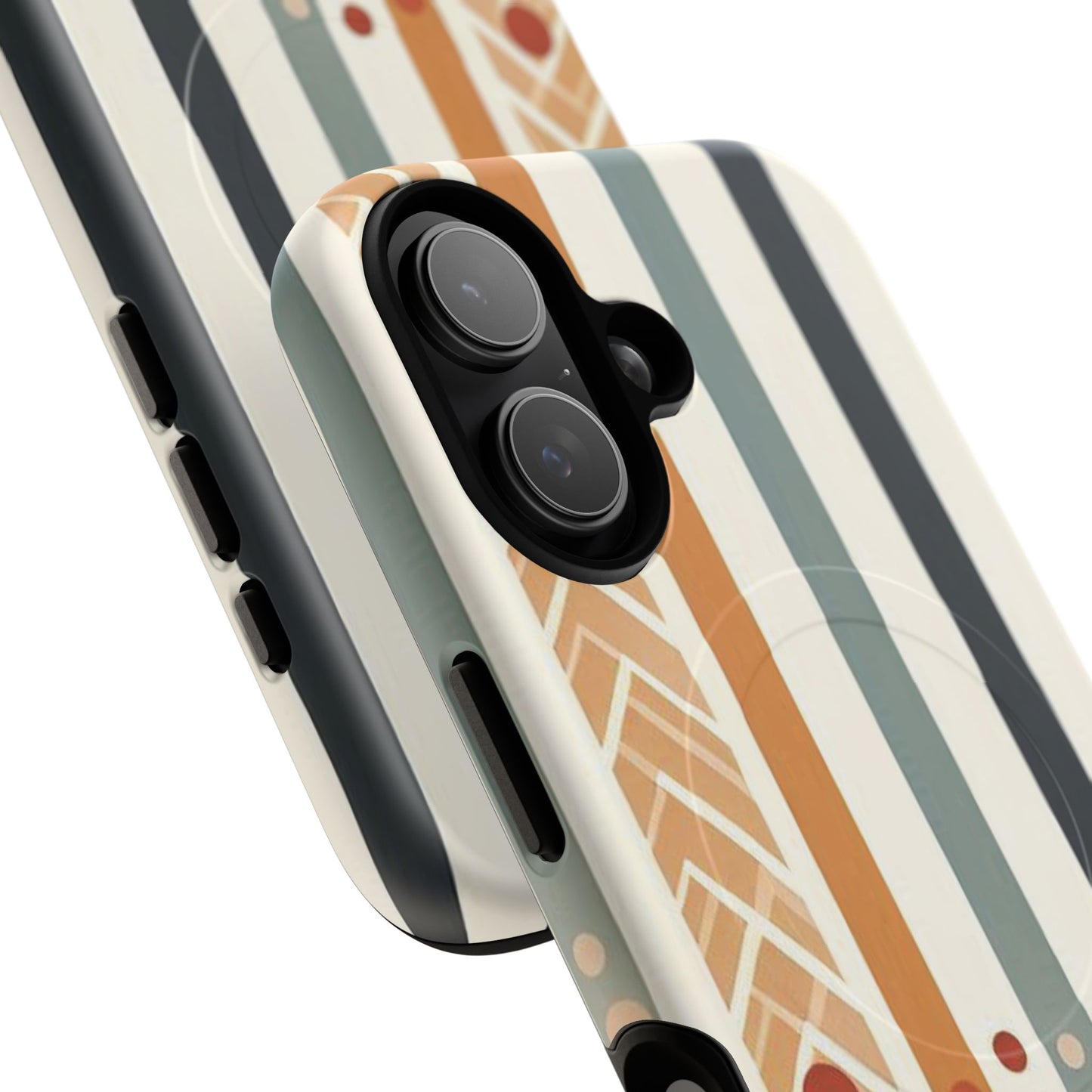 Terracotta Trails Tough Magnetic iPhone Cases for Everyday Use, Floral Patterned Stability Case, Gift for Her, Durable iPhone Accessory.
