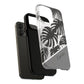 Personalized Monochrome Monstera Tropical Phone Case - Tough Magnetic MagSafe® Cases, Gifts for Nature Lovers, Stylish Phone Accessories, Gifts for Her.