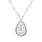 Oval Necklace — "You" & "Me" Romantic Pendant