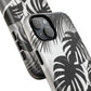 Personalized Monochrome Monstera Tropical Phone Case - Tough Magnetic MagSafe® Cases, Gifts for Nature Lovers, Stylish Phone Accessories, Gifts for Her.