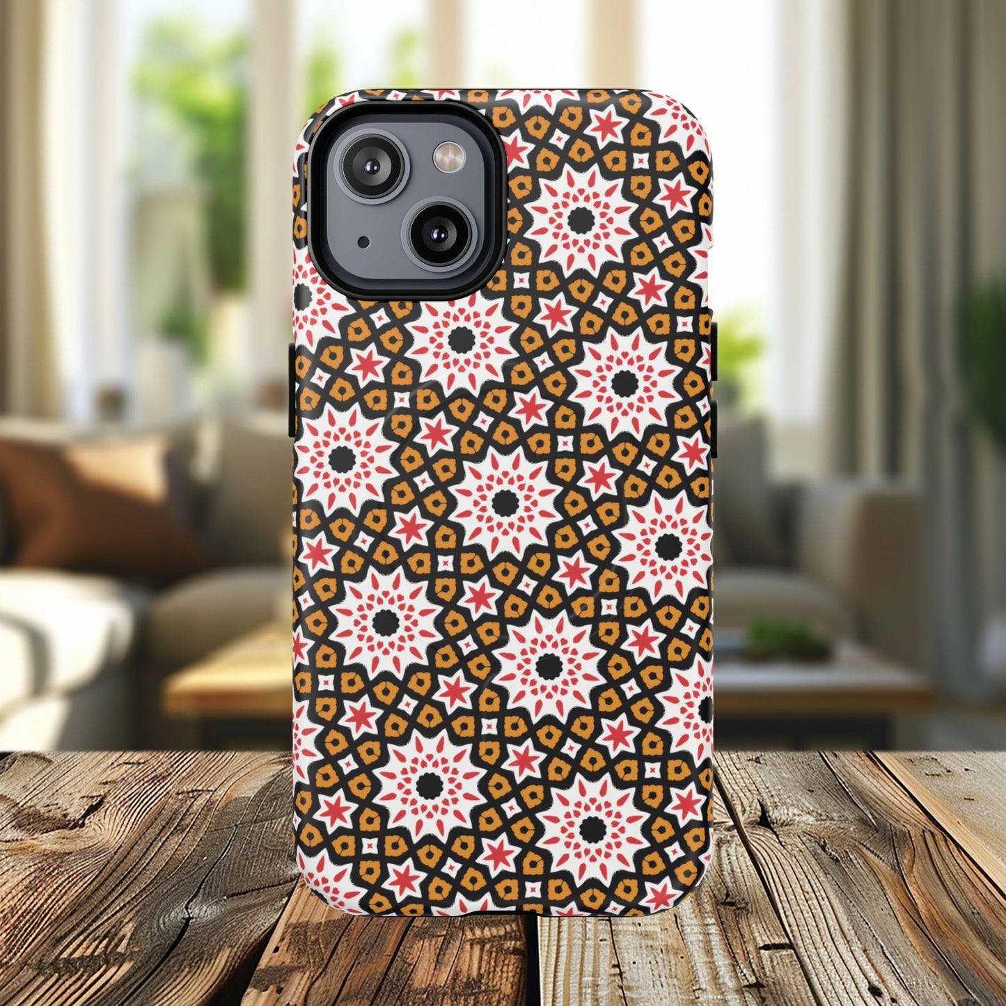 Bohemian Patterned Tough Magnetic Cases, Unique Phone Protection, Stylish Phone Cover, Gift for Trendsetters, Vibrant Designs