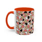 Heart Patterned Coffee Mug - Colorful Love Design, Perfect for Gifts & Celebrations