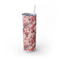 Cherry Blossom Skinny Tumbler with Straw - 20oz Floral Drinkware