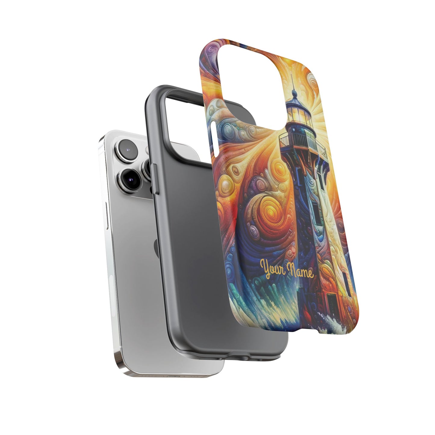Personalized Cosmic Beacon iPhone Tough Cases, Gift for Him/Her.