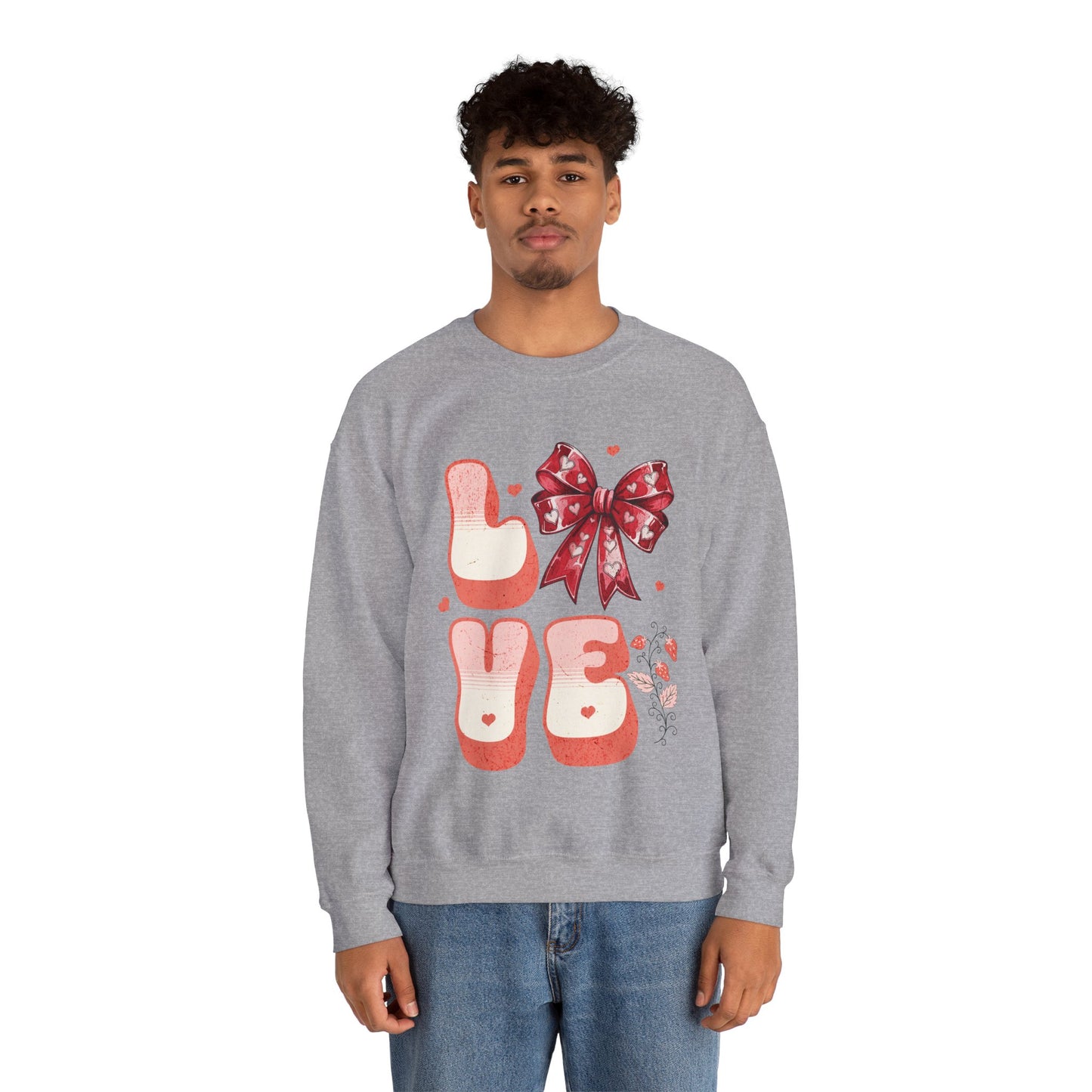 LOVE Coquette Unisex Heavy Gildan Blend™ Crewneck Sweatshirt.
