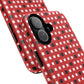 Crimson Gridlock Tough iPhone Magnetic Cases, Durable iPhone Accessories, Gift for Tech Lovers, Modern Design