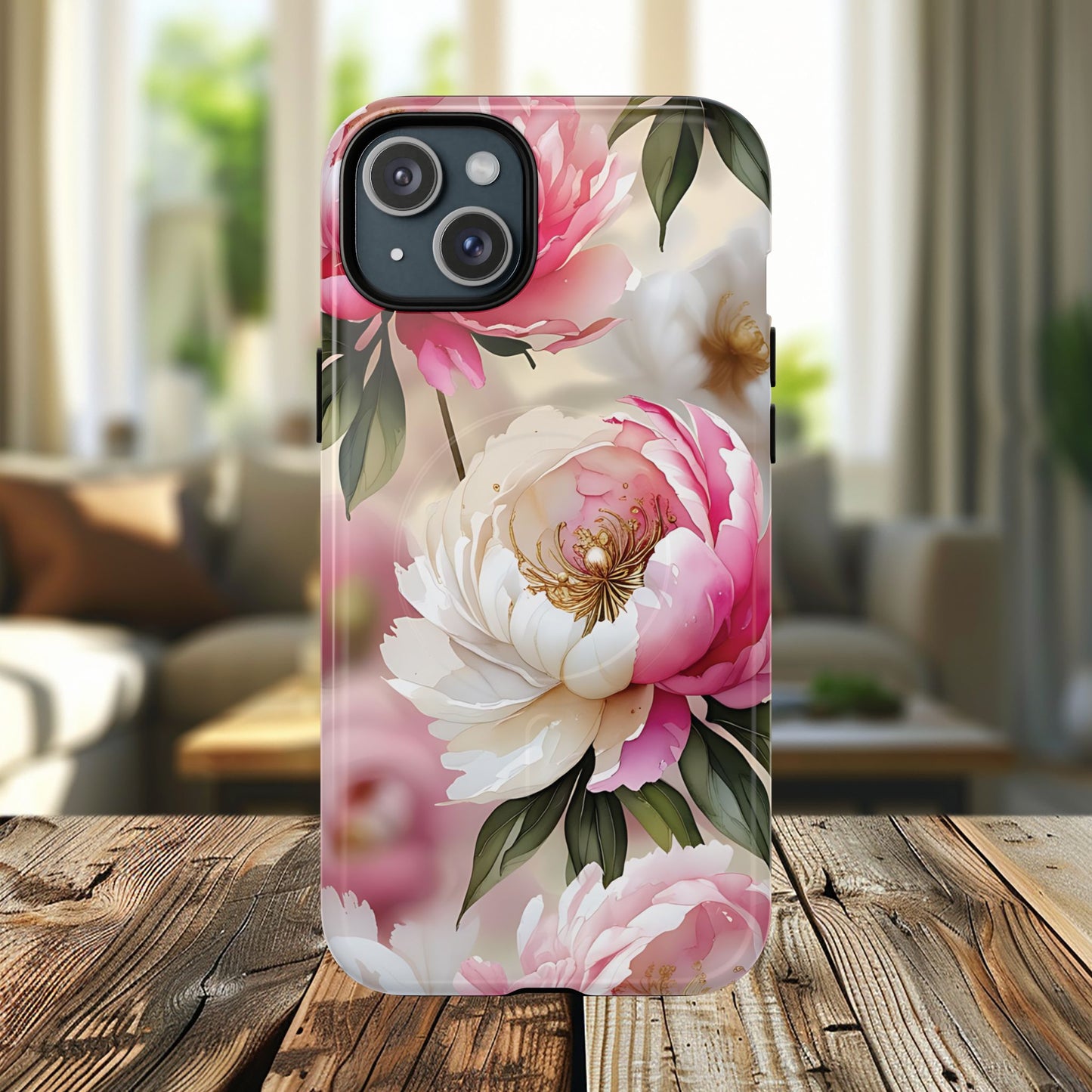 Blooming Petals Tough Magnetic Phone Cases, Elegant Phone Cover, Durable Case for Flower Lovers, Phone Accessories