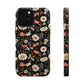 Blossom Elegance: Noir Garden Magnetic Tough iPhone Cases