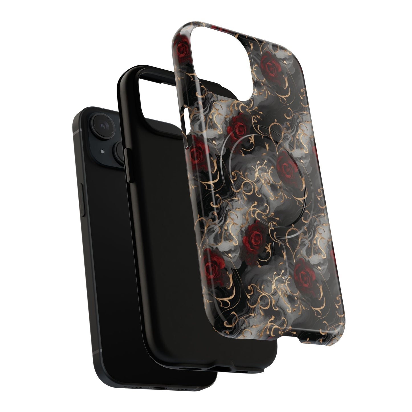 Elegant Floral Tough iPhone Magnetic Cases, iPhone Protection, Unique iPhone Covers, Stylish Mobile Accessories, Gift for Her