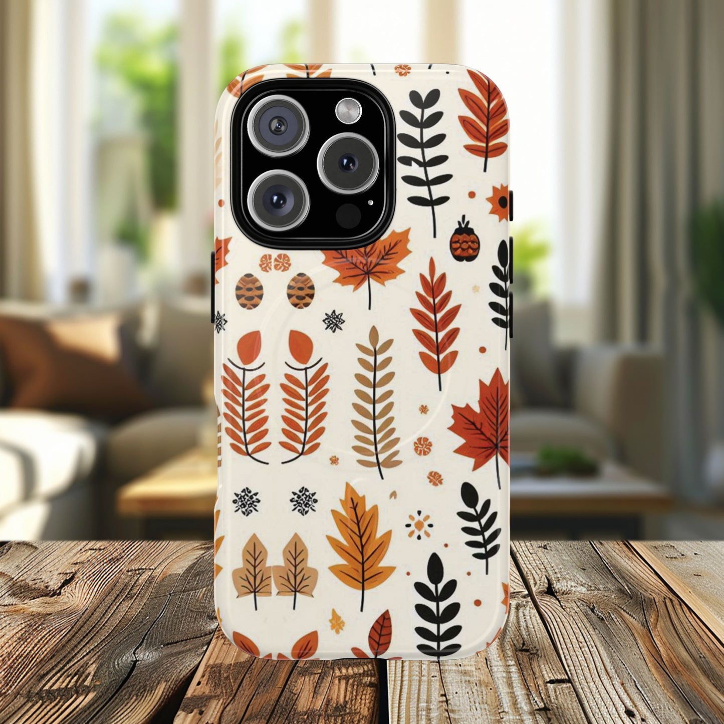 Autumn Whimsy Woods Tough iPhone Magnetic Case, Autumn iPhone Cover, Seasonal iPhone Accessories, Cute Gift for Fall Lovers, Nature-Inspired Design