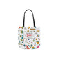 Personalized Classroom Couture Composition Book Inspired Canvas Tote Bag with Colorful Straps, Cute School Bag, Eco-Friendly Tote, Back to School Shopping Bag, Teacher Gift Idea