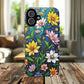 Flower Garden Stained Glass Phone Case, Tough Magnetic Cases, Floral Phone Cover, Durable Phone Accessories, Spring Gift, Birthday Present