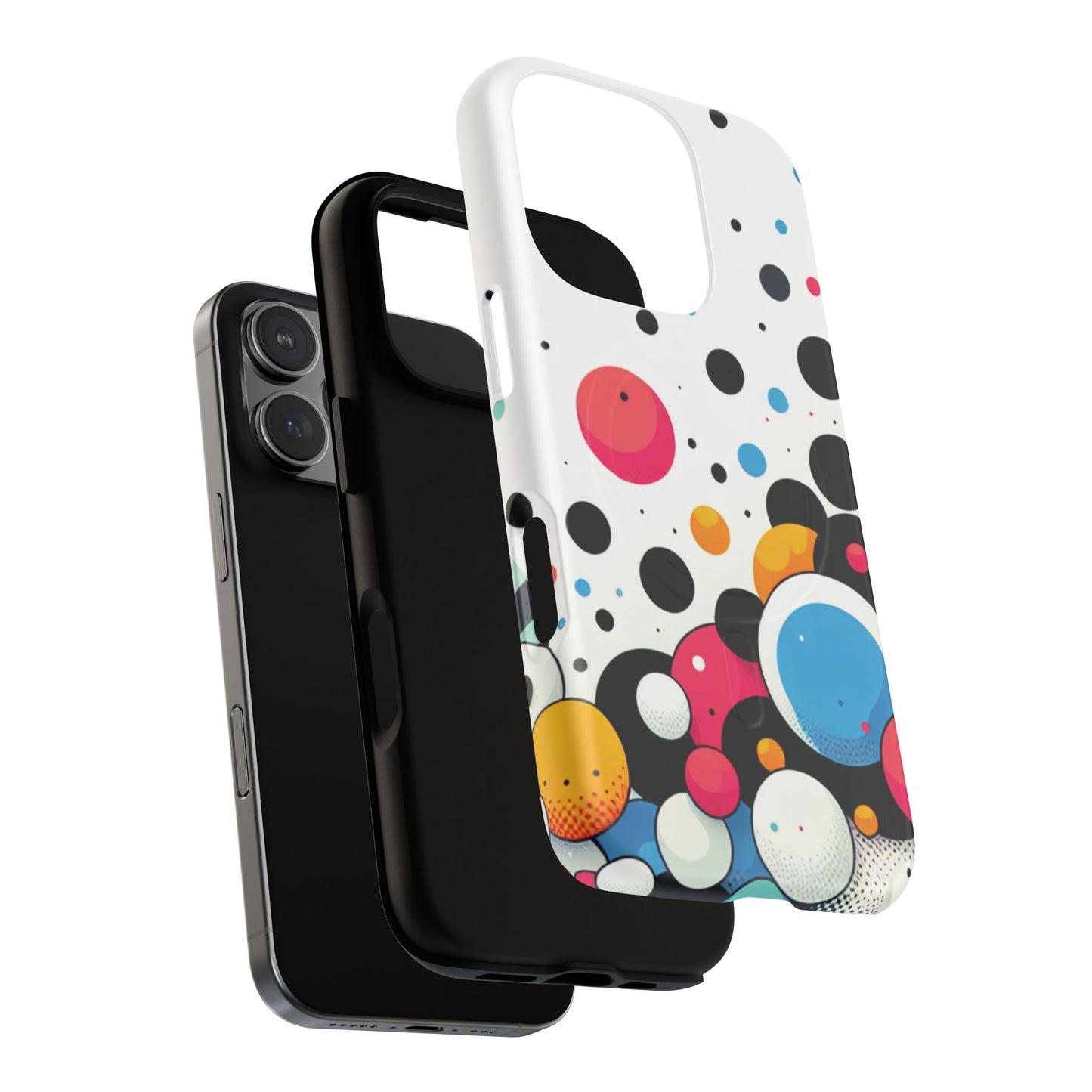 Vibrant Bubble Bloom Galaxy Magnetic iPhone Cases, Artistic Protection for Your Device, Gift for Tech Lovers, Colorful Designs, Unique iPhone Accessories