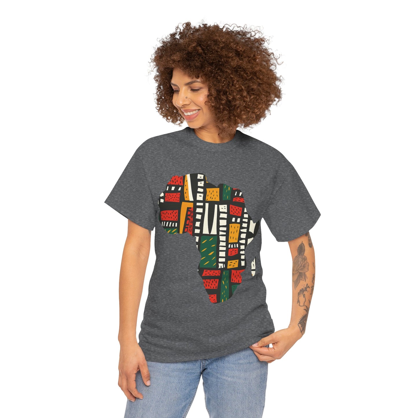 Tribal Harmony Africa Unisex Heavy Gildan Cotton Tee.