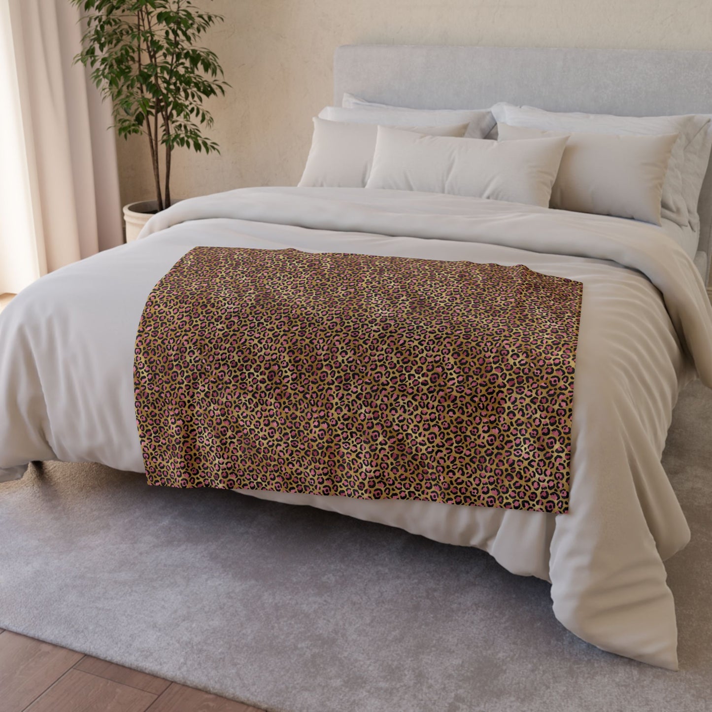 Leopard Luxe Soft Minky Blanket