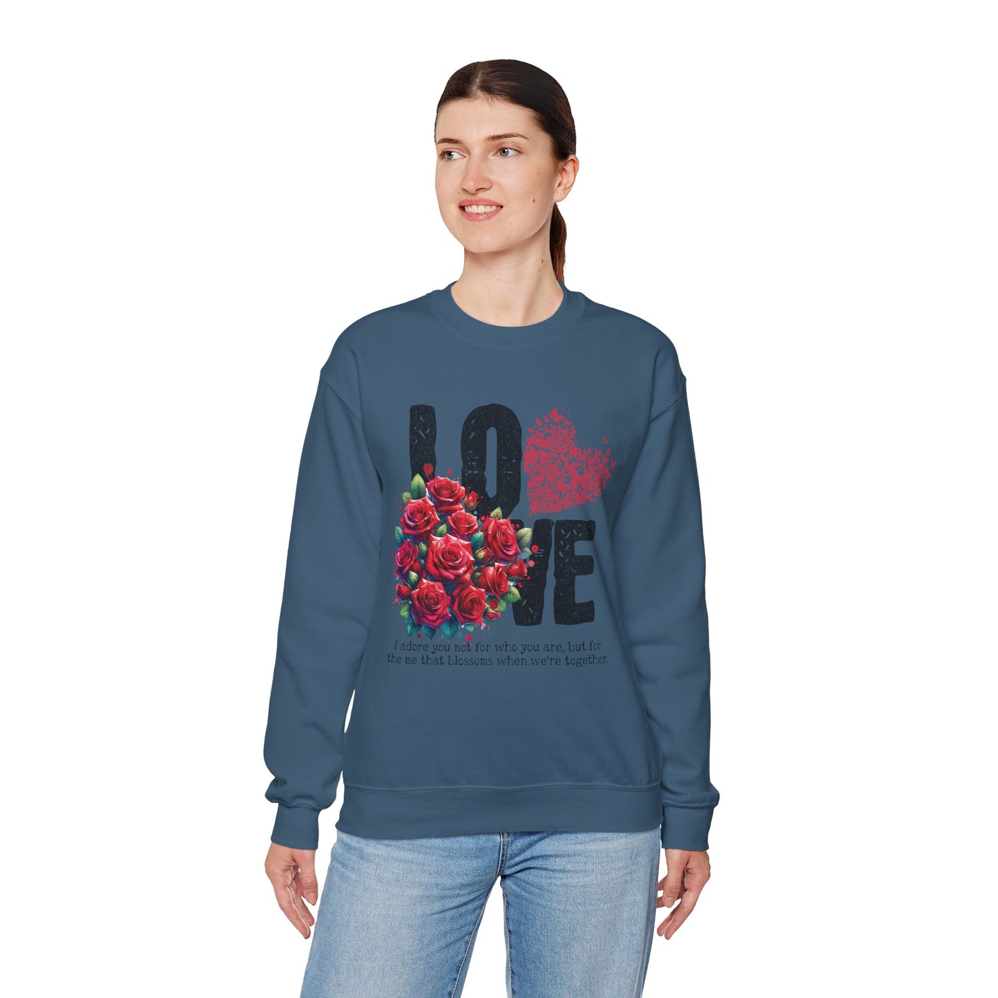 LOVE Always Unisex Heavy Gildan Blend™ Crewneck Sweatshirt.