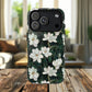 Midnight Magnolia Tough iPhone Magnetic Case, Stylish Stained Glass iPhone Protection, Nature Lover Gift, Spring Vibes