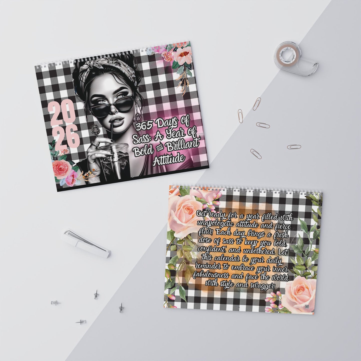 365 Days of Sass 2026 Wall Calendar — Bold & Vibrant Monthly Attitude.