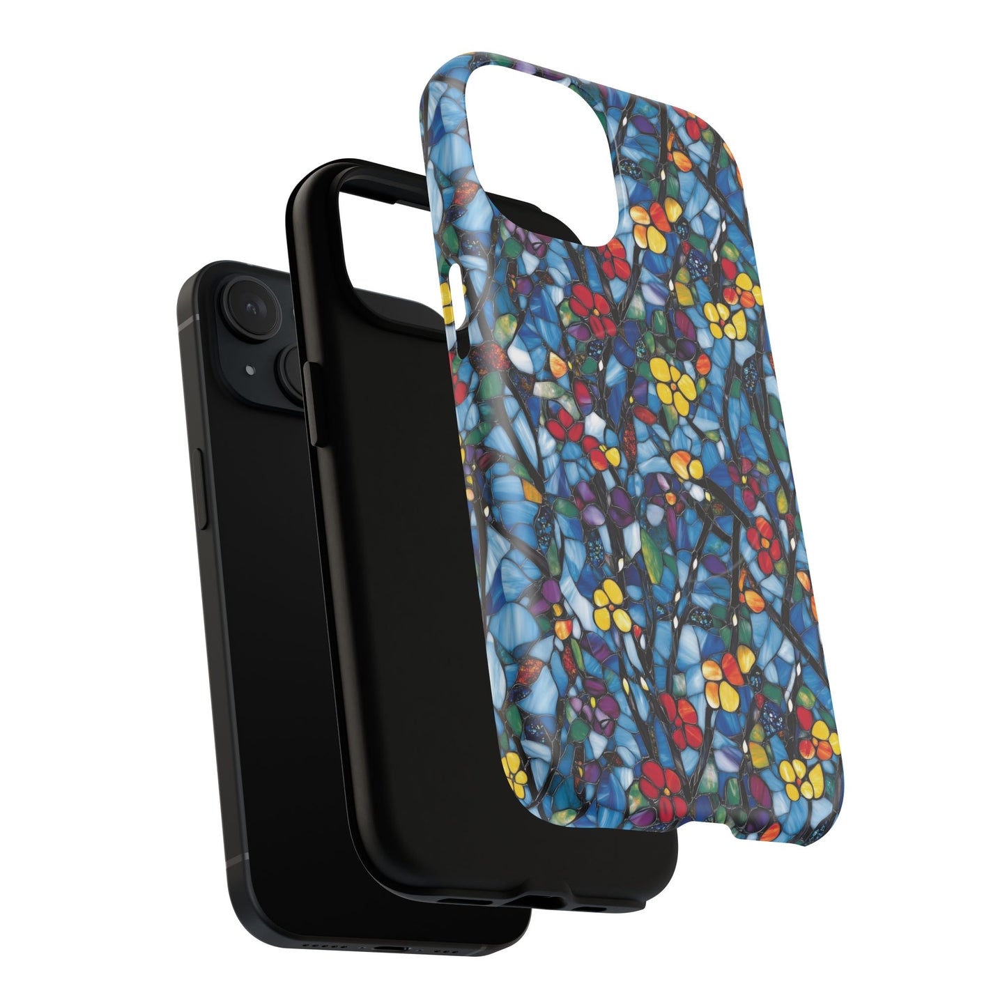 Colorful Floral Phone Case, Tough Magnetic Phone Cover, Durable Tech Accessory, Unique Gift for Her, Vibrant Smartphone Case
