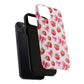 Strawberry Blush Coquette Magnetic Tough iPhone Cases - Funky Fruit Cases, Floral iPhone Cover, Trendy Gifts, iPhone Accessories, Strawberry Lover
