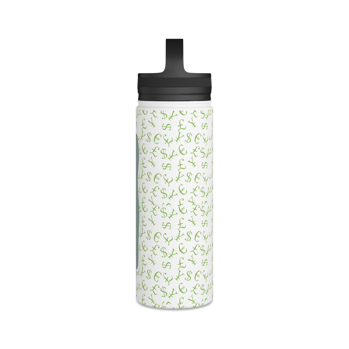 Personalized Stainless Steel Water Bottle, Handle Lid