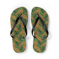 Brown Tropical Bliss Flip Flops