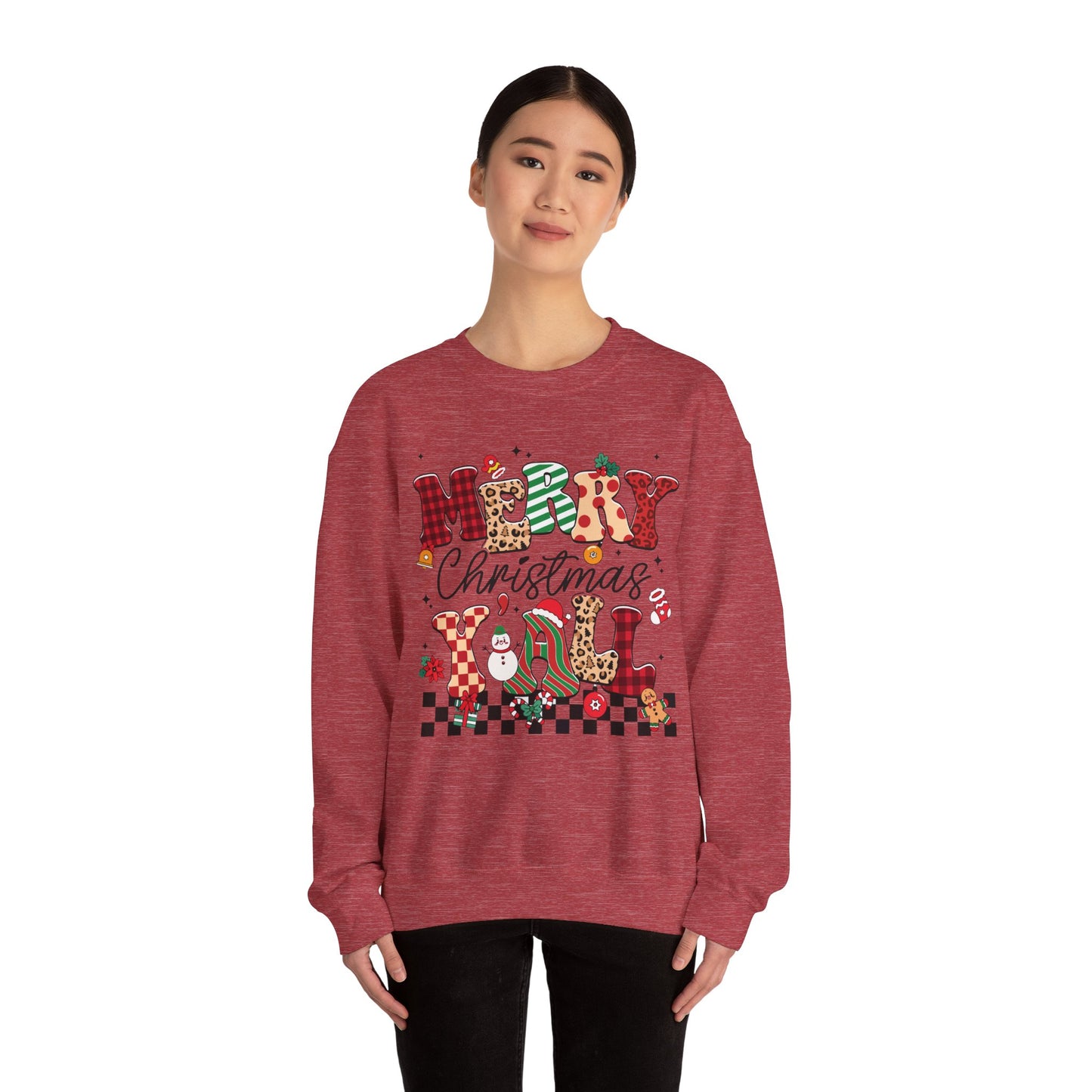 Merry Christmas Unisex Heavy Blend™ Crewneck Sweatshirt