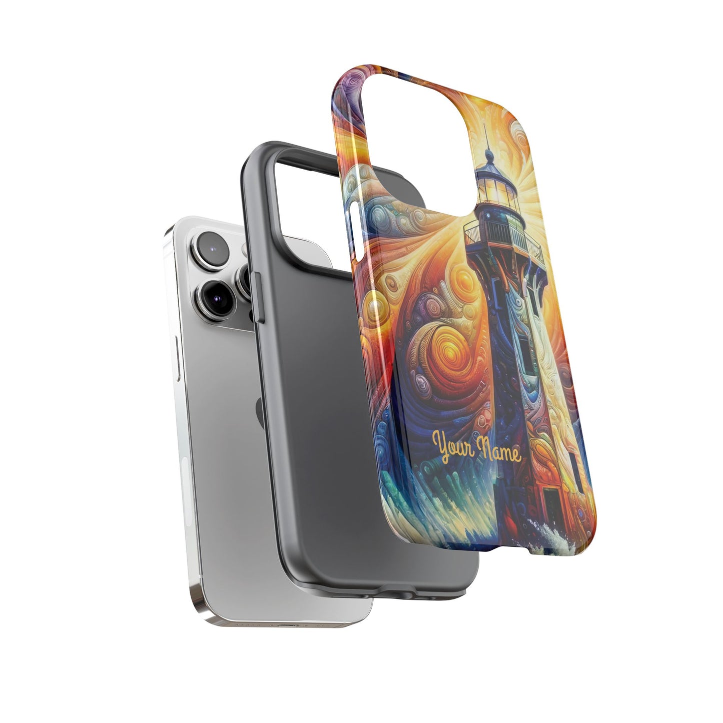 Personalized Cosmic Beacon iPhone Tough Cases, Gift for Him/Her.