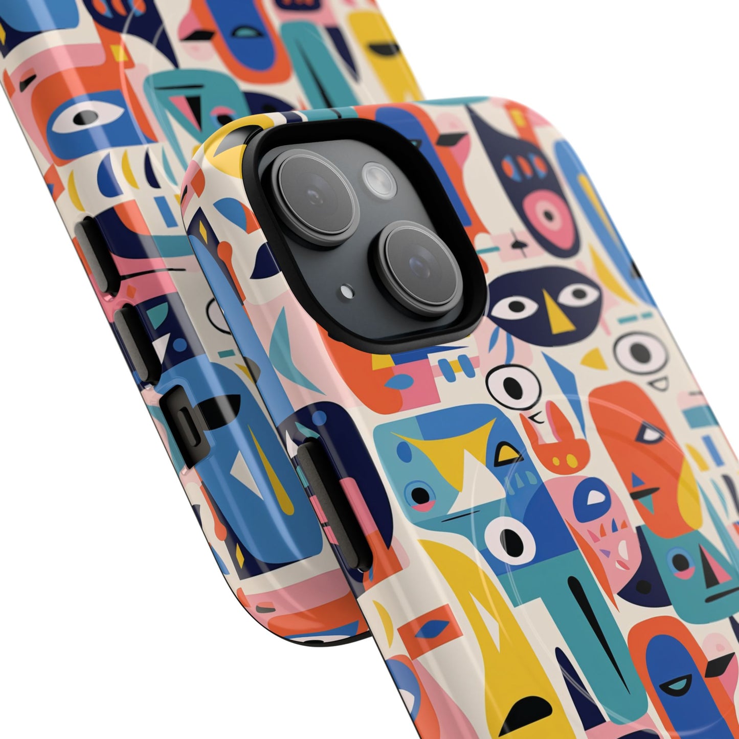 Vibrant Phone Case,  Magnetic iPhone Cover, Colorful Abstract Protection, Trendy Gift, Unique Tech Accessory, Art Phone Case