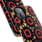 Midnight Ember Bloom Tough Magnetic iPhone Case, Bohemian Floral Design, Stylish iPhone Protection, Gift for Her, Trendy iPhone Accessories