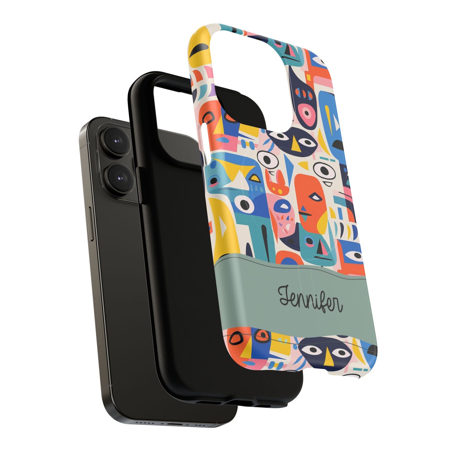 Personalized Vibrant Phone Case,  Magnetic iPhone Cover, Colorful Abstract Protection, Trendy Gift, Unique Tech Accessory, Art Phone Case