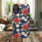Liberty in Bloom Tough iPhone Magnetic Case, Floral Design, Gift for Moms, Gift for Dads,  iPhone Accessories, Patriotic iPhone Accessory.