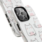 Cute Kawaii Cat Tough Magnetic iPhone Case, Cute Cat Lover Gift, Kawaii iPhone Cover, Tough iPhone Case, Unique Pet Themed Accessory,