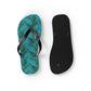 Turquoise Tropical Bliss Flip Flops