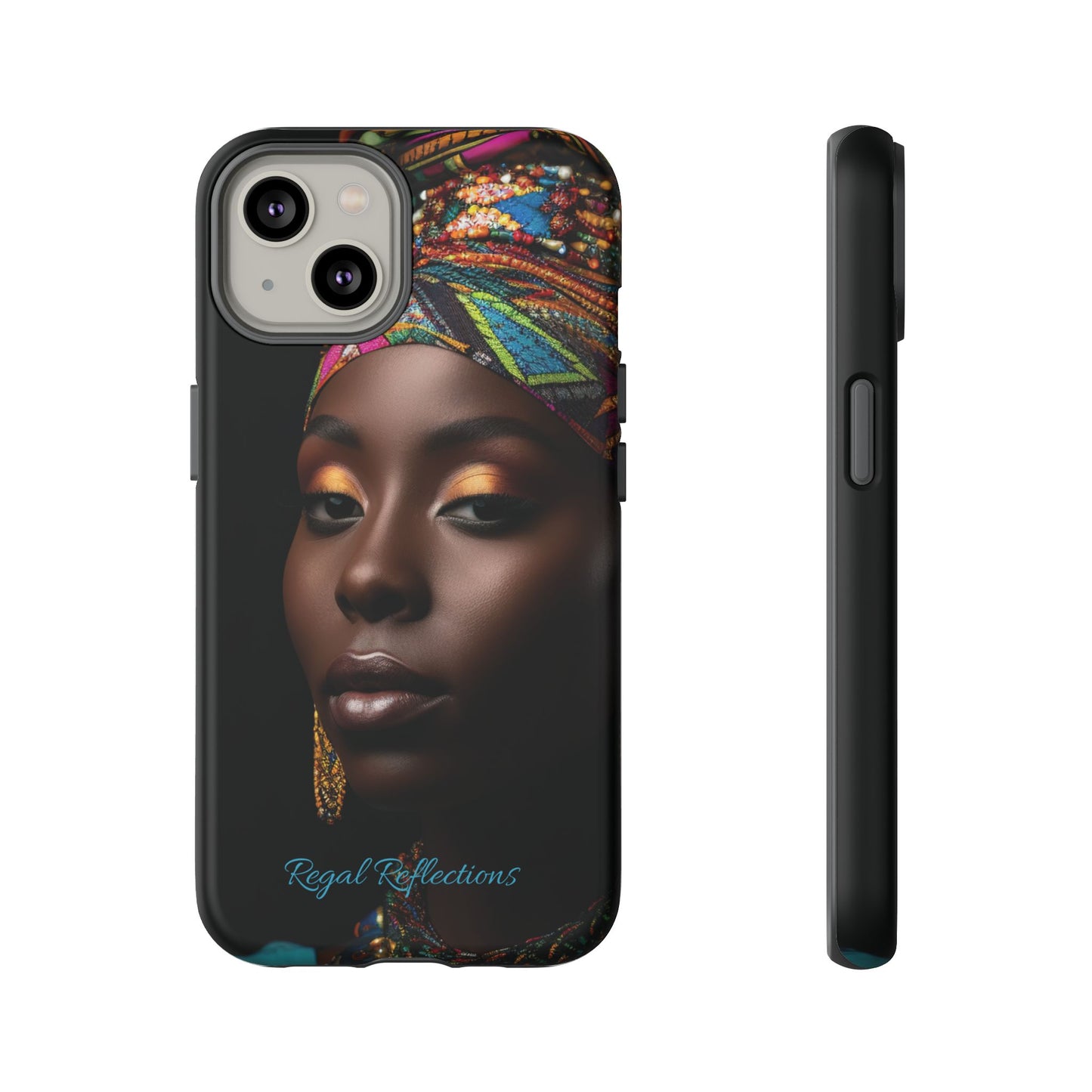 Regal Reflections: African Majesty iPhone, Samsung and Google Tough Phone Cases.