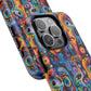 Psychedelic Visions Tough iPhone Magnetic Case - Unique Art iPhone Cover