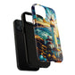 Stained Glass Lighthouse Phone Case - Tough Magnetic Cases, Unique Gifts for Nature Lovers, Beach Vibes, Travel Accessories, Coastal Decor