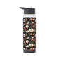 Blossom Elegance: Noir Garden Infuser Water Bottle