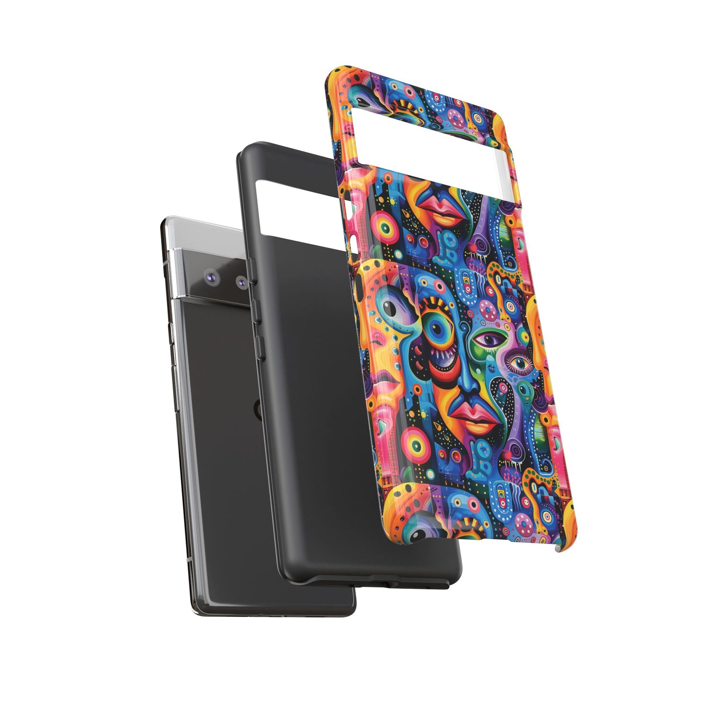 Psychedelic Visions Vibrant Samsung, iPhone and Google Pixel Phone Cases - Colorful Artistic Design