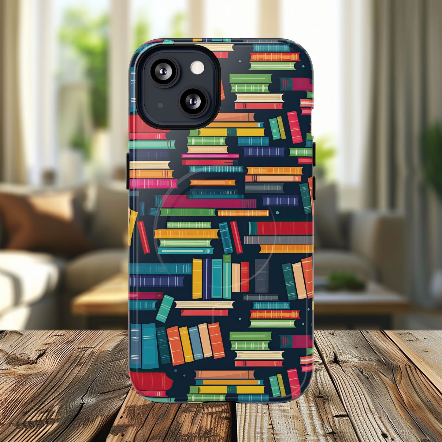 Colorful Book-Themed Phone Case, Literary Gift, Tough Magnetic Case, Book Lover’s Accessory, Phone Protection, Reading Enthusiast