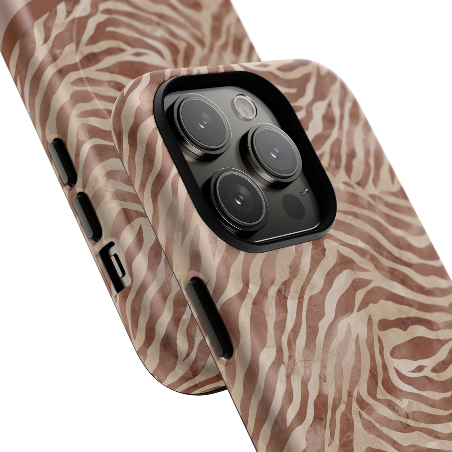 Personalized Zebra Print - Tough MagSafe® Magnetic Cases for Stylish Protection, Gifts for Wildlife Lovers, Trendy Accessories iPhone® 13, 14, iPhone 15, iPhone 16, iPhone 17, Pro, Pro Max, Plus Cases.