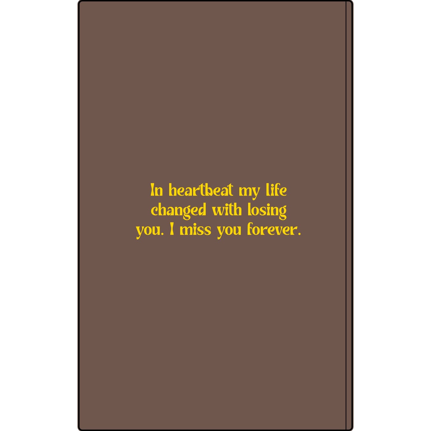 Personalized Dear Mum/Dad/Sister/Friend Engraved Vegan Leather Journal — "Things I Wish to Share with You" Memorial Gift