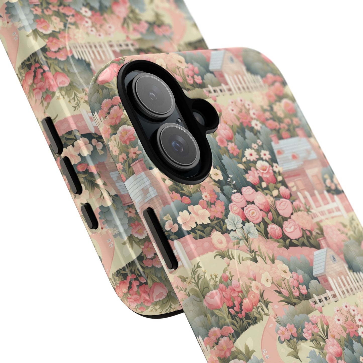 Pastel Garden Haven Tough iPhone Magnetic Case, Durable Protection, Flower Design, Gift for Her, Birthday, ,Phone Accessory, Spring Decor