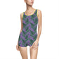 Purple Tropical Bliss Women's Vintage Swimsuit (AOP)