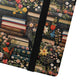Book Stack Floral Flip iPhone and Samsung Phone Case — Vintage Library Wallet Cover.
