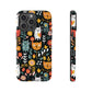 Whimsical Feline Garden iPhone, Samsung or Google Pixel Tough Cases