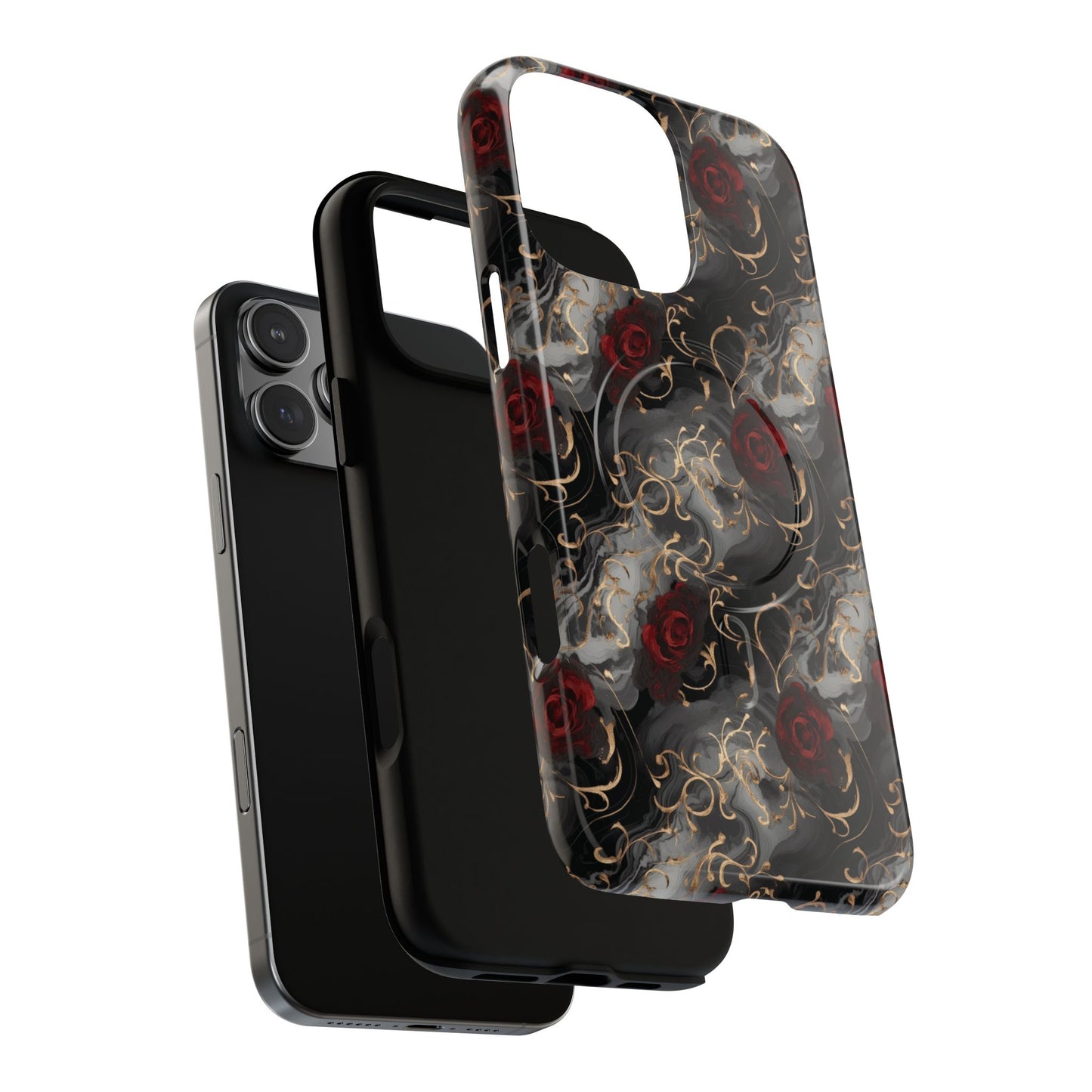 Elegant Floral Tough iPhone Magnetic Cases, iPhone Protection, Unique iPhone Covers, Stylish Mobile Accessories, Gift for Her