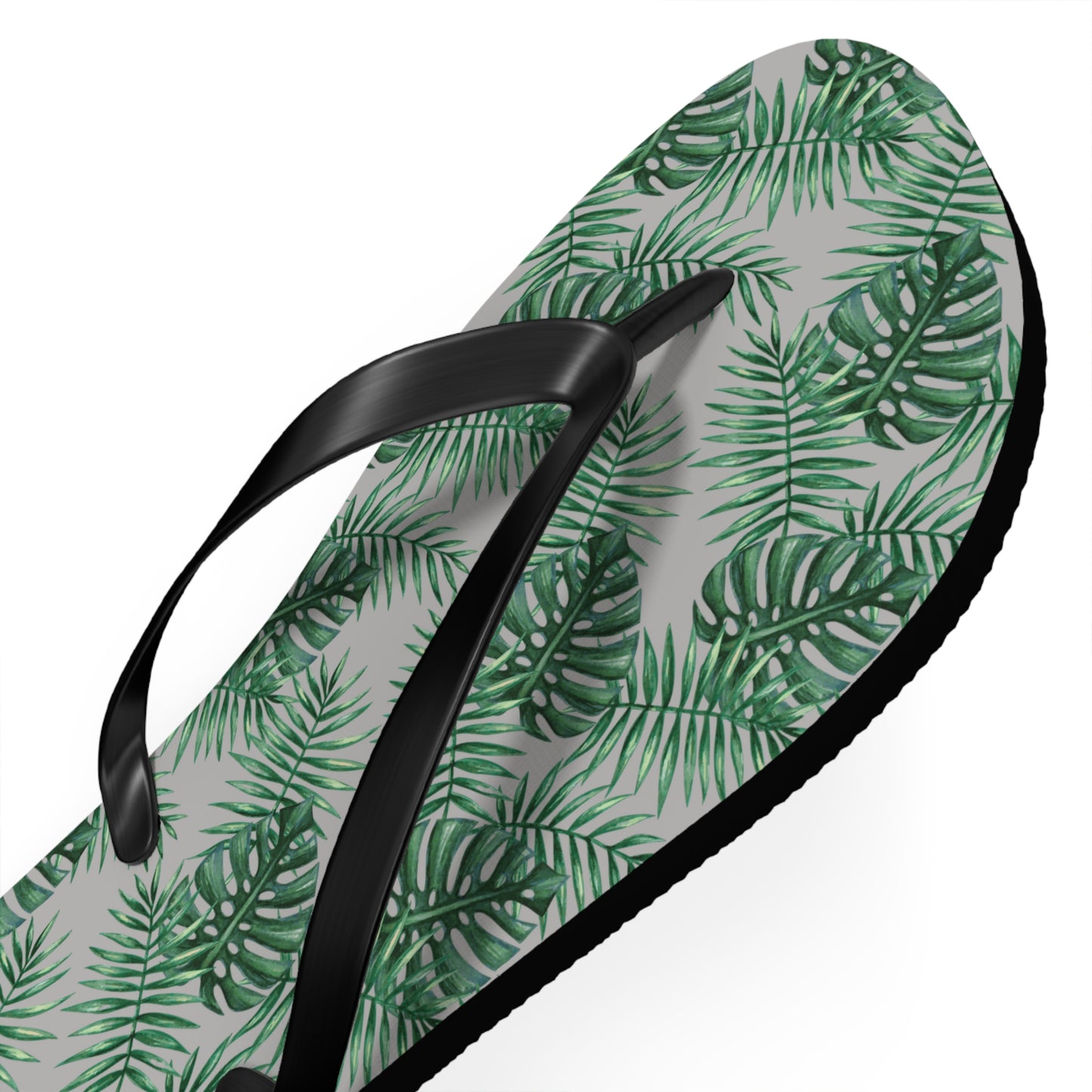 Grey Tropical Bliss Flip Flops