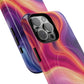 Cosmic Lava Flow Colorful Abstract iPhone Case , Tough Magnetic Protection, Stylish Accessories, Gift for Tech iPhone Lovers, Vibrant Mobile Covers